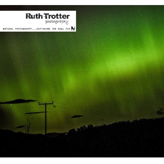 Ruth Trotter photographer brought us this stunning image of teh mysterious green glow of the Aurora Borealis over Perthshire.