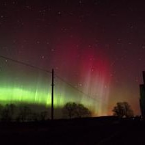 Aaron de la Haye gave us reds and greens from Bankfoot's Norther Lights display.