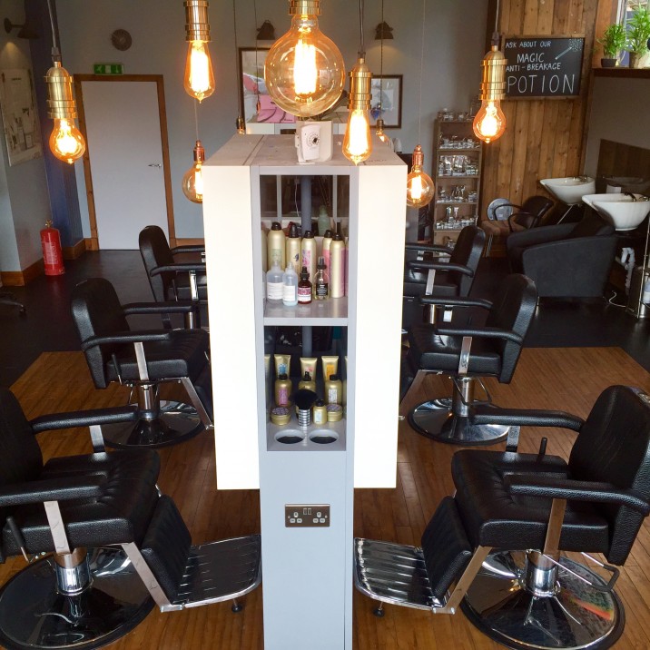 The new Rae Peacock Hair Salon on the corner of York Place has a bright, spacious and modern feel, with loads of quirky extras thrown in as well!