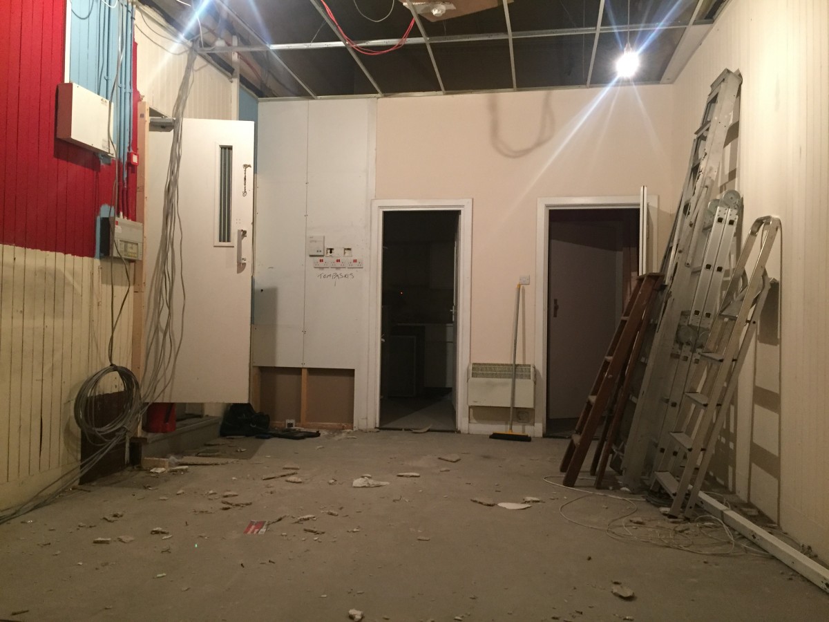 The salon before all the refurbishments.