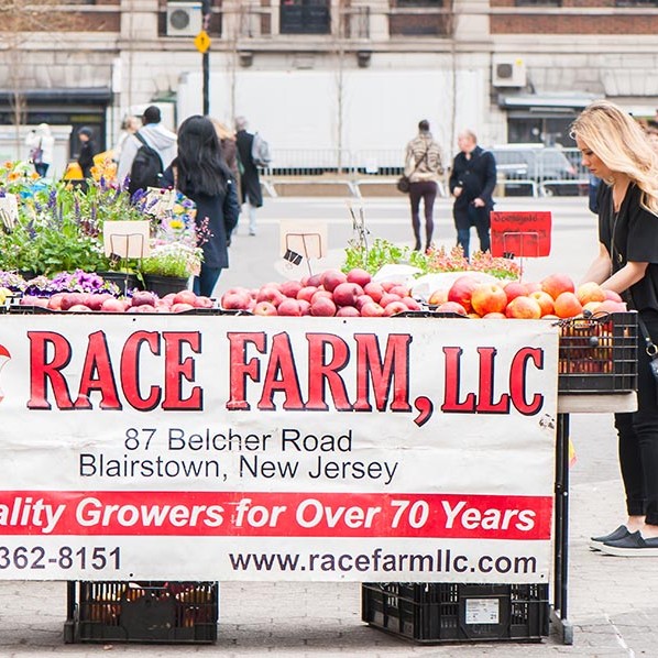 Race Farm, LLC stall from Blairstown New Jersey.  They have been growing quality produce for over 70 years!