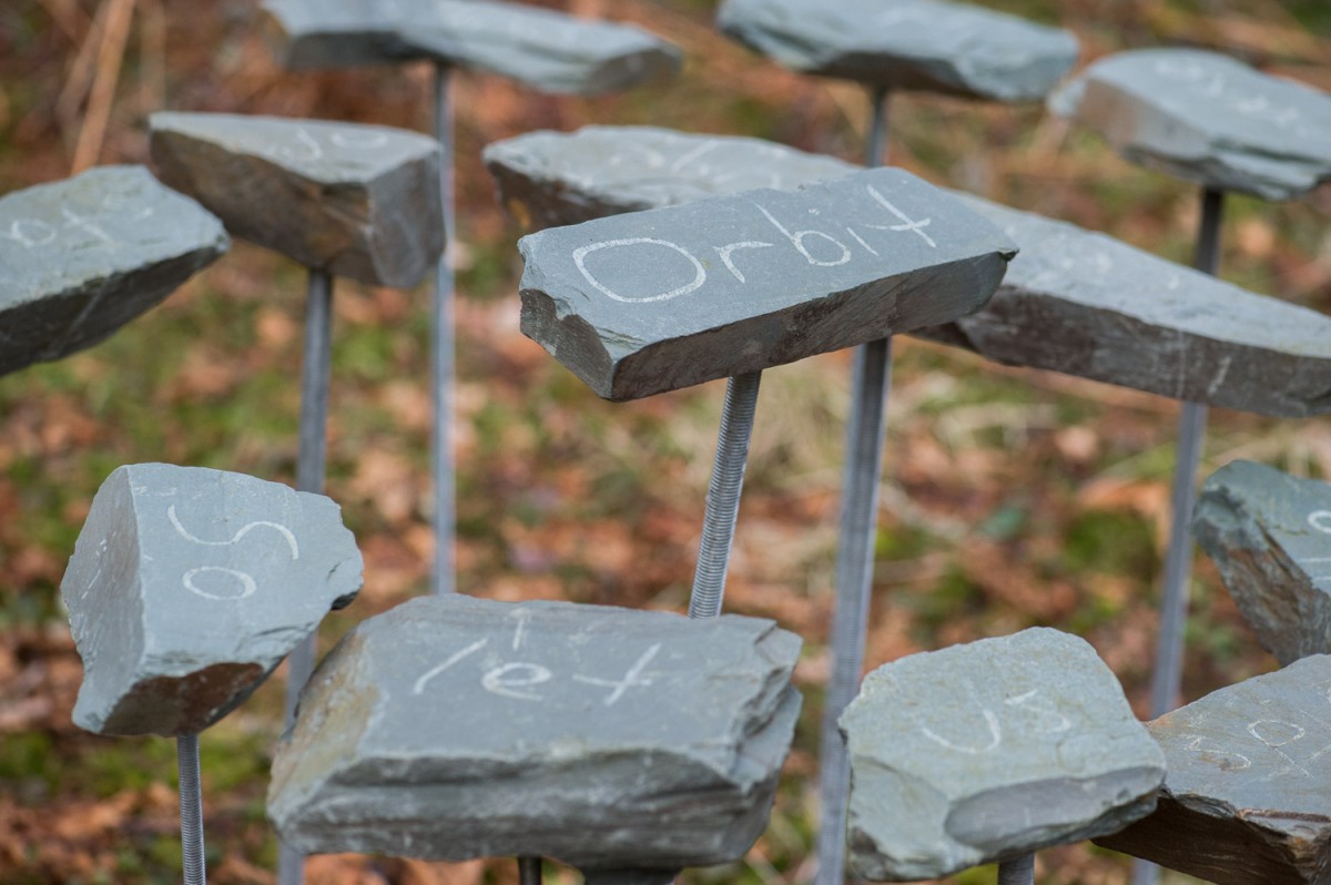 The poetry is displayed in a variety of different ways and mediums.  With lots of brilliant Scottish Poets work being used on this beautiful outdoor trail.