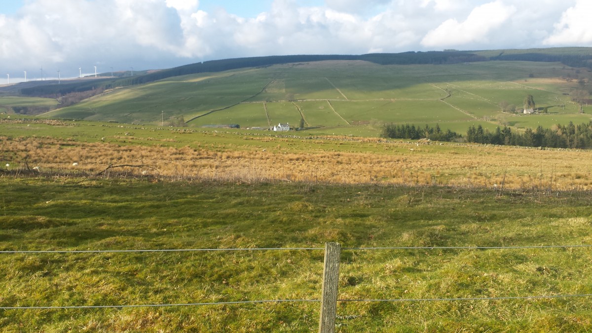There's a wee white house on top of that Perthshire Hill.