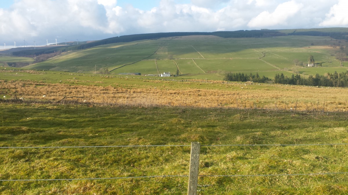 There's a wee white house on top of that Perthshire Hill.