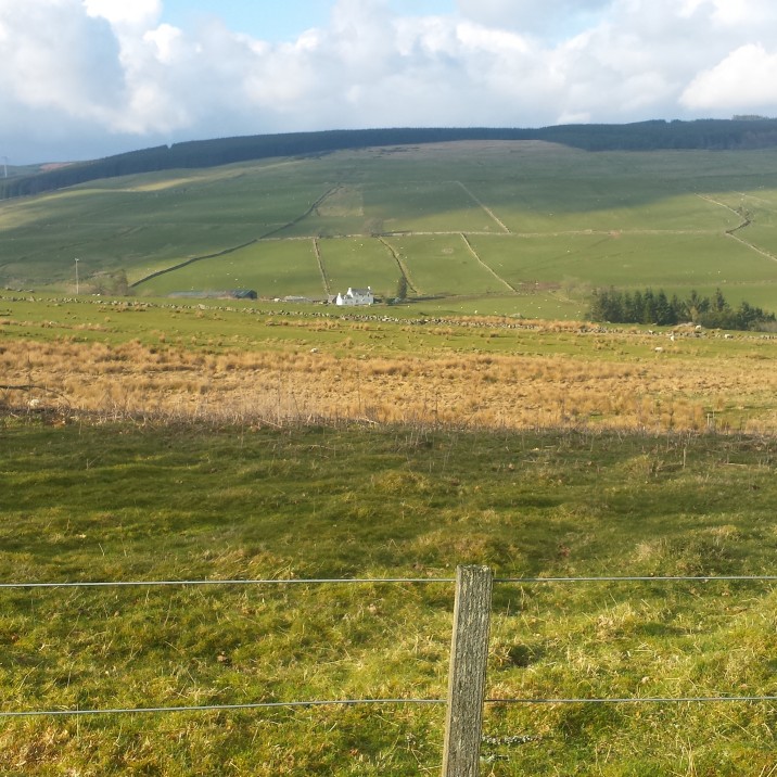 There's a wee white house on top of that Perthshire Hill.