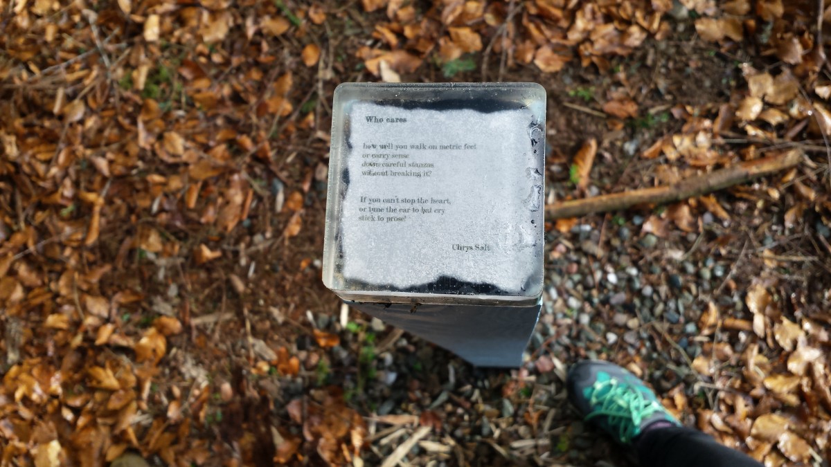 The poetry posts are dotted throughout the walk and will inspire you to find more as you go.