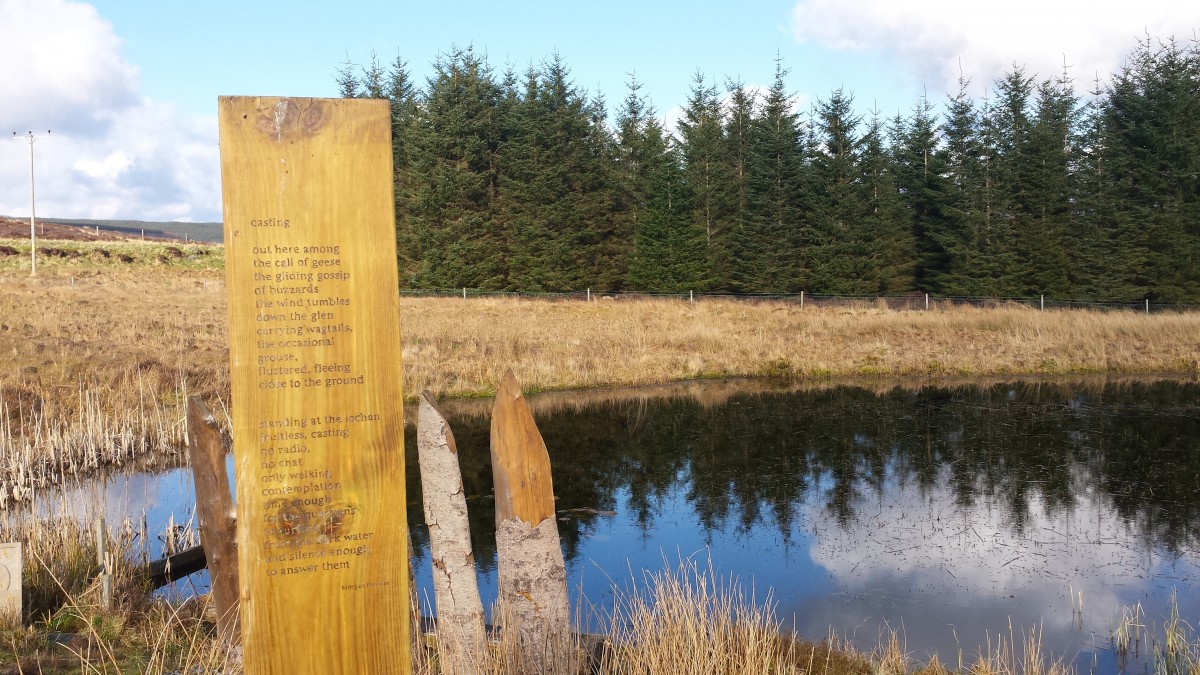 Poems fitted perfectly to the landscape around them, describing nature in a captivating and emotional way.