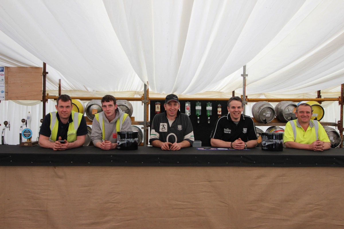 The organisers of the Beer Fest, put in a lot of hard work and deserve a beer afterwards!