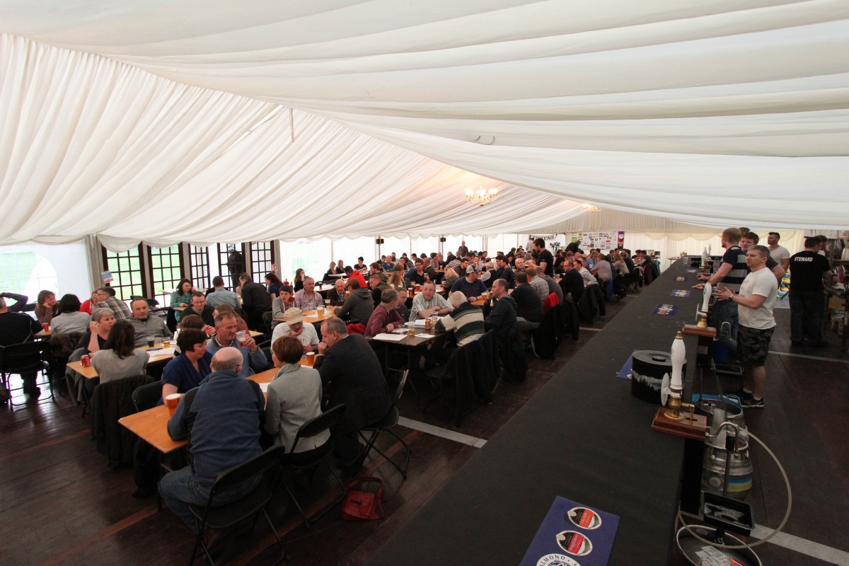 The beer tent is always packed full with lots of tables and chairs to sit and have a pint and a good laugh with your mates.