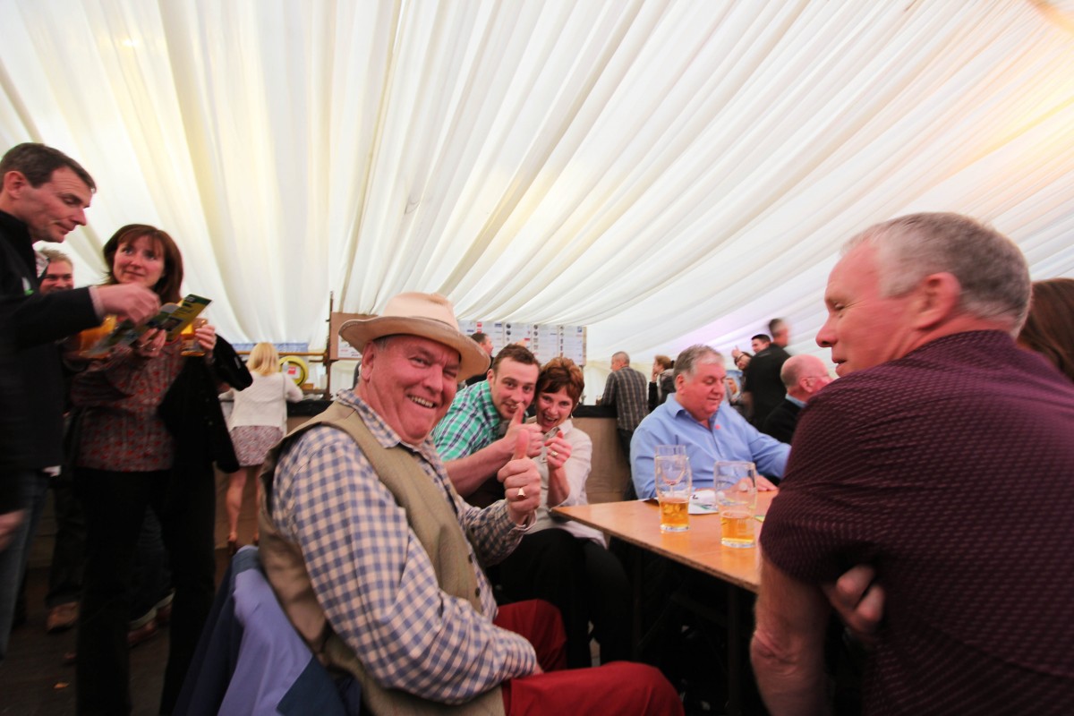 BEER FEST - guy with hat at bar