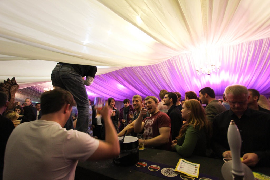 We all know the feeling after a few drinks that everything is a good idea...even dancing on the bar!