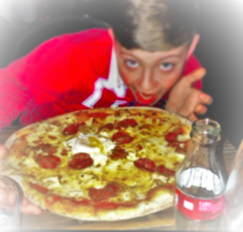 Me enjoying a Max Meat Feast at Duo.