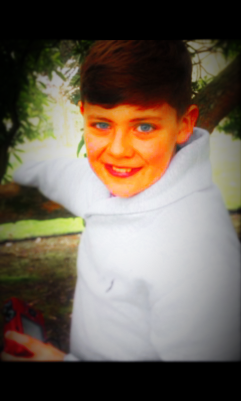 I was taking a photo of Lukas while mum was taking a photo of me.