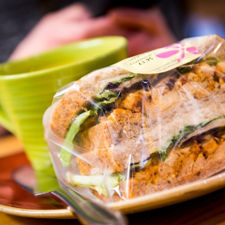 Freshly made sandwiches at Glendoick Garden Centre