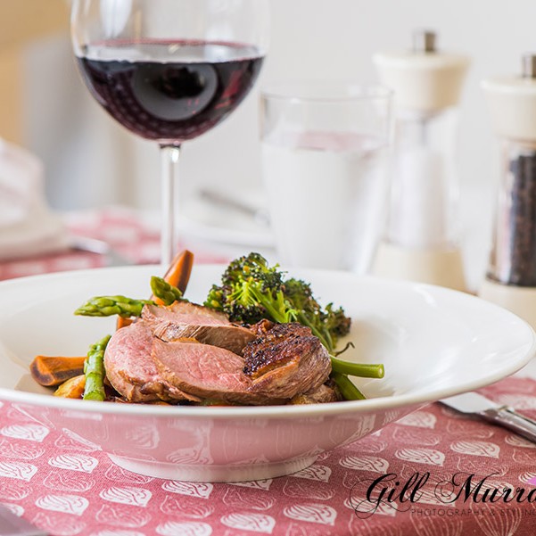 This gorgeous duck dish with spring vegetables was created by head chef at the Apron Stage restaurant in Stanley Perthshire - Graham Dewar