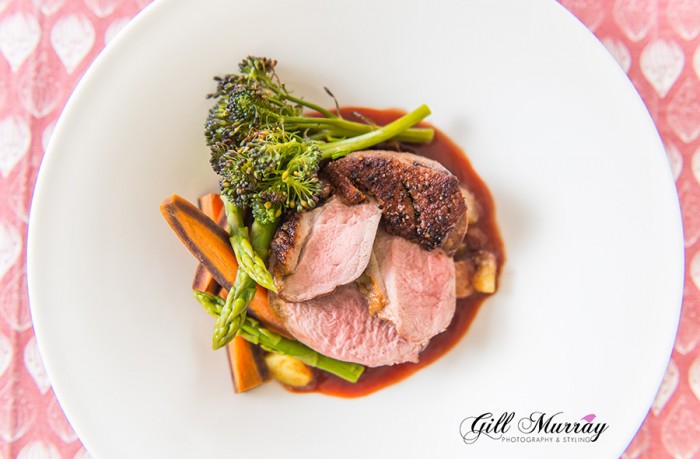 APRON STAGE - Aerial shot of duck dish