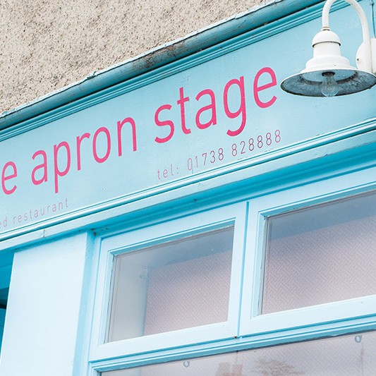 The Apron Stage in Stanley, Perthshire is a wonderful restaurant serving high quality locally sourced meals.