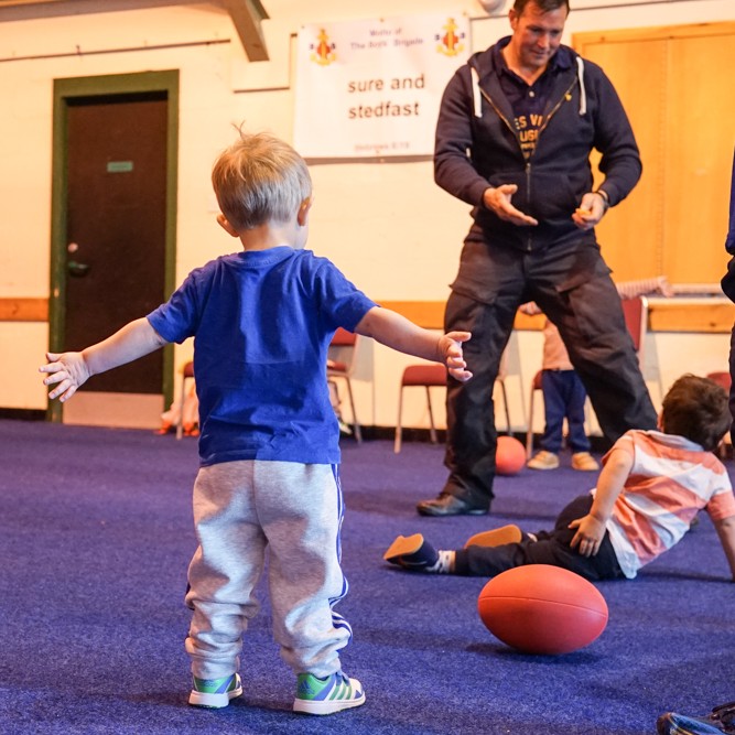 Lets all play together at Rugby Nippers