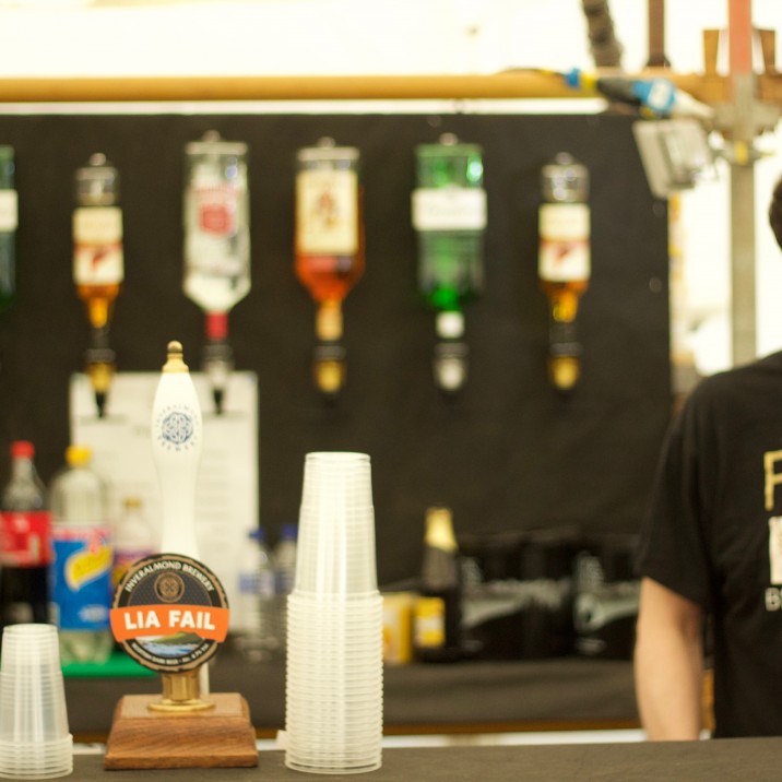 The bar had a great selection of drinks at the Perth Beer Fest.