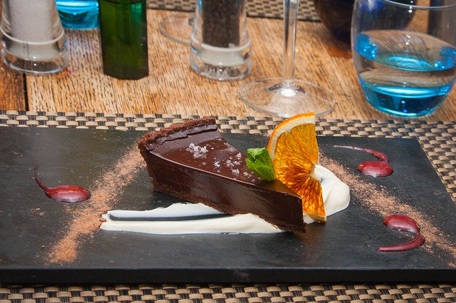 The Dark Chocolate and Sea Salt Tart from East Haugh House Hotel is the best chocolate tart ever!