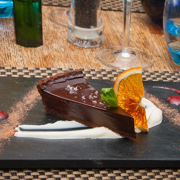 CHOC TART - Directly on plate