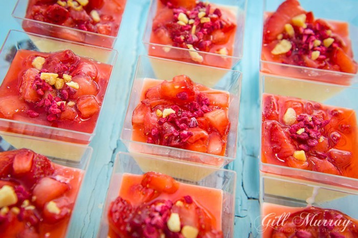 This lemon posset is a stunning dessert and is just as tasty with brambles as it is with strawberries.