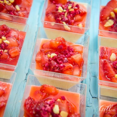 This lemon posset is a stunning dessert and is just as tasty with brambles as it is with strawberries.