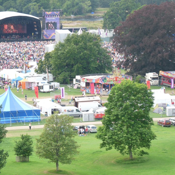 They host large events within the grounds. Most notably the Rewind 80's Festival has it's only Scottish Date within the grounds at Scone Palace.