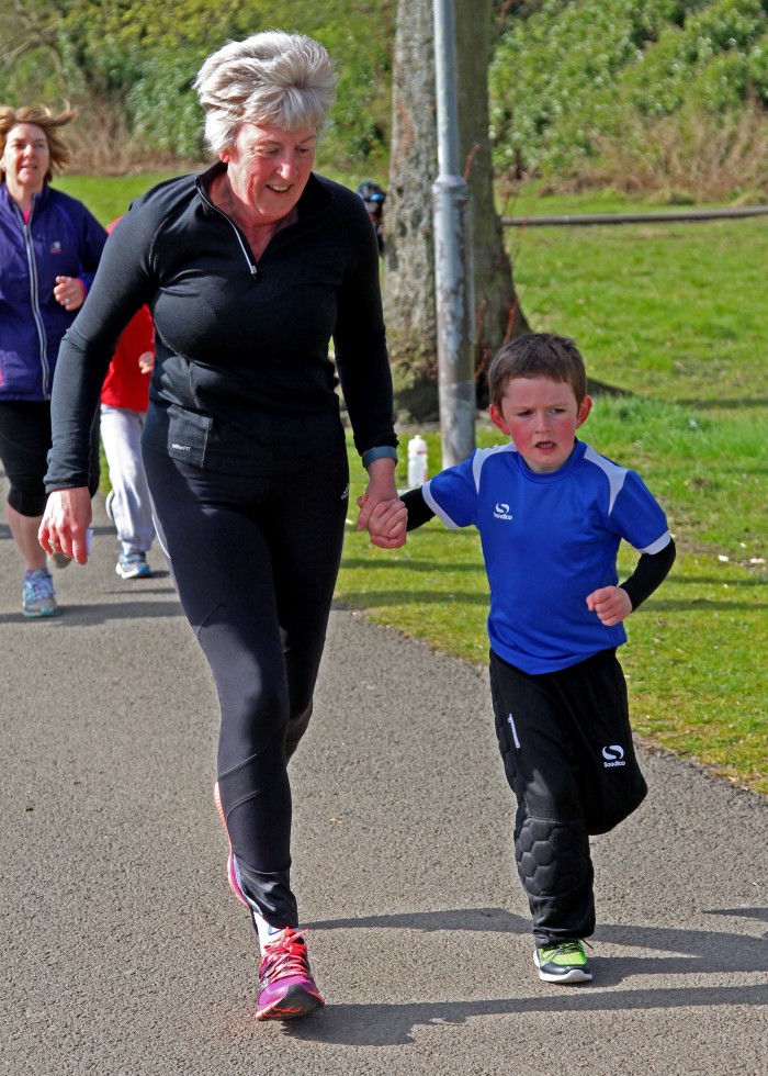 Junior parkrun grandson