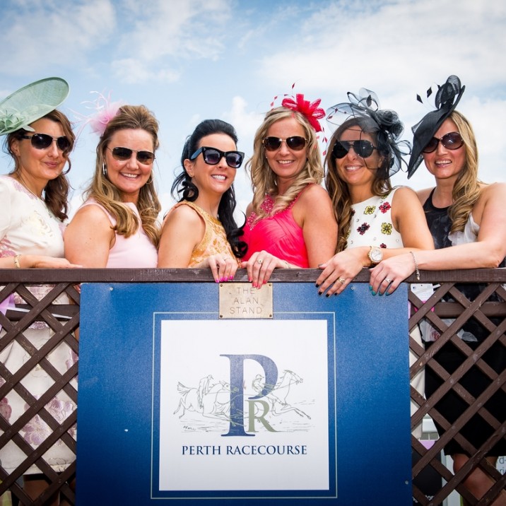Perth Racecourse has a packed calendar of events throughout the summer.  One of the highlights is Ladies day and it couldn't have been a better day this year!