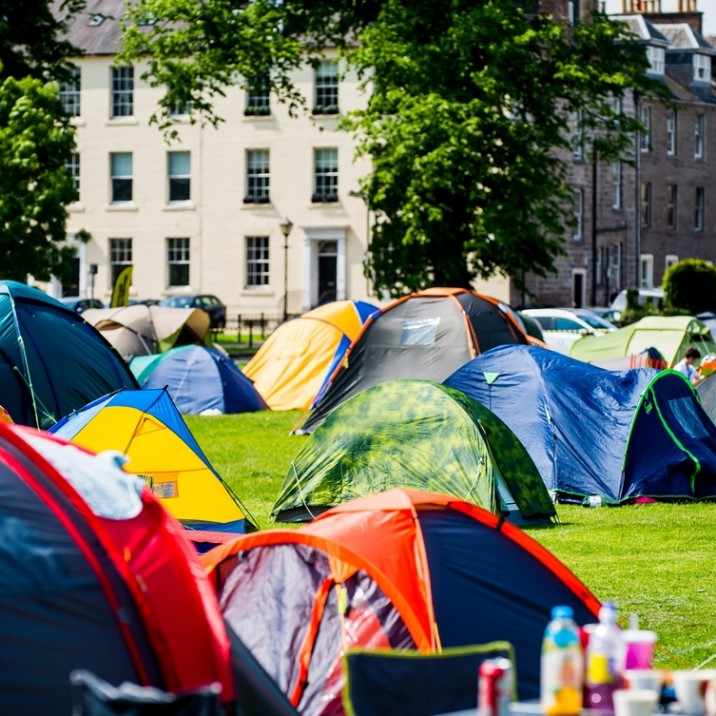 There were lots of tents on the North Inch for the Scottish Volleyball Championships.  It looked super bright with all the different colours!