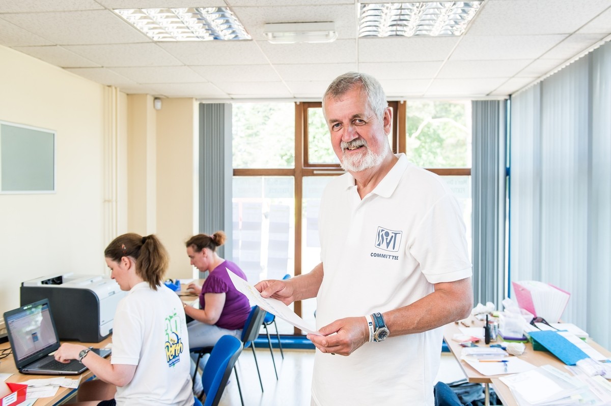 The staff in the control room at the event were busy making sure everything went smoothly.