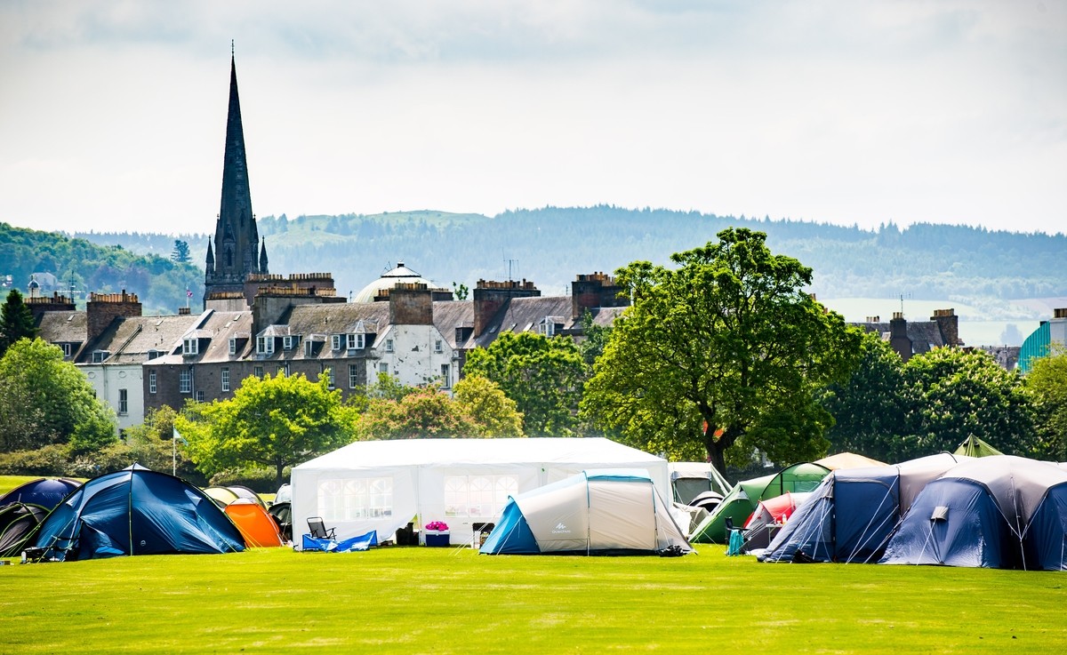 The Scottish Volleyball Championships were set in the backdrop of the beautiful Perth skyline.