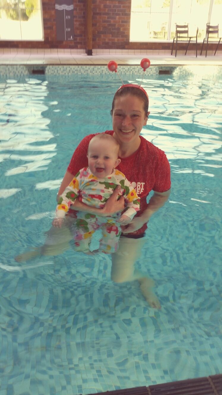 Turtle Tots - In pool with Freya