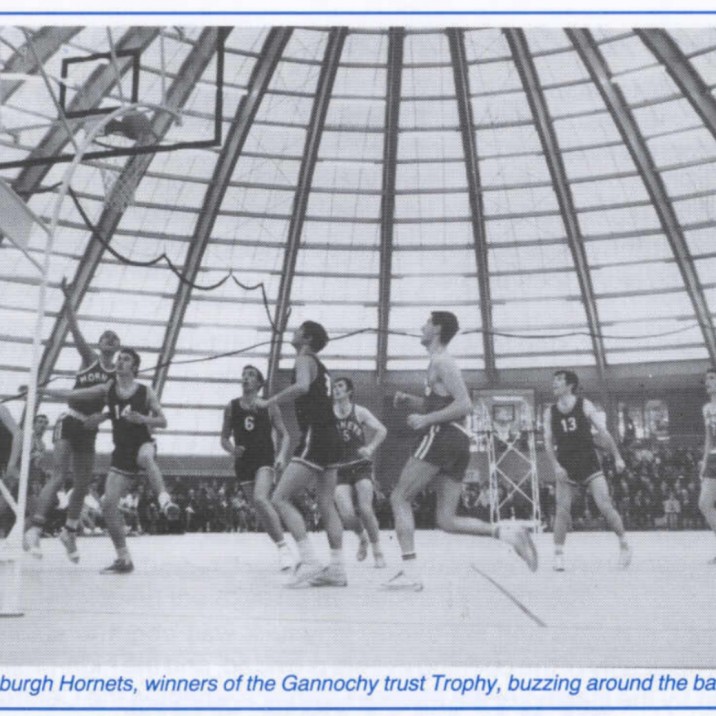 Edinburgh Hornets, winner of the Gannochy Trust Trophy, buzzing around the net!