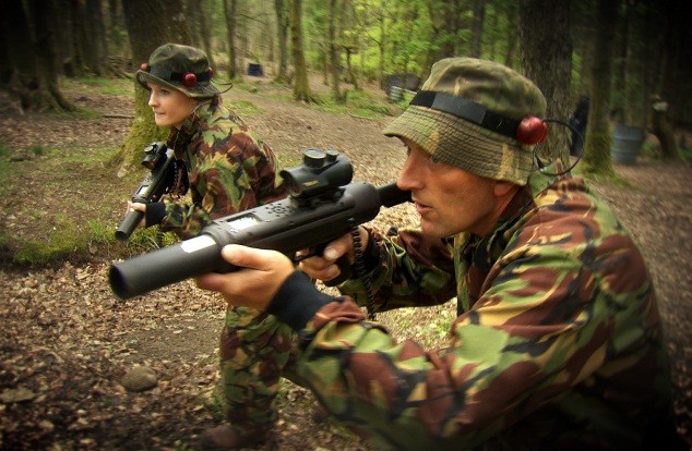 Have a great day ducking and diving in the woods at Crieff Hydro trying to outwit your opposing team.  Don't get shot with their lasers though!