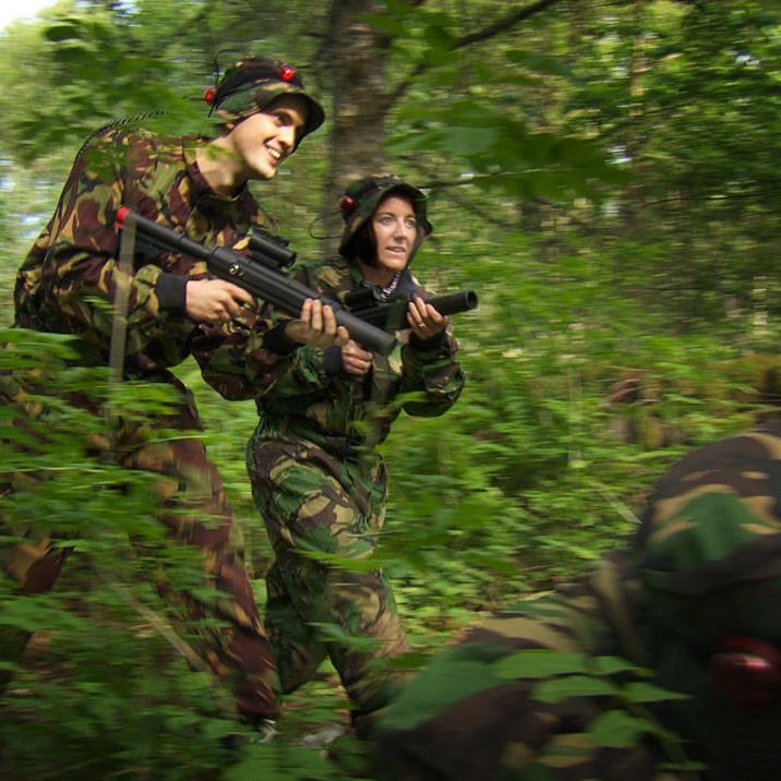 Get geared up in your camouflage and have a fun day in the woods doing Crieff Hydro's laser quest.
