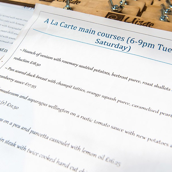 Gill Murray visited the Uisge Restaurant in Murthly.  Their rack of lamb with Dauphinoise Potatoes and Seasonal Bean Cassoulet is a delicious recipe.