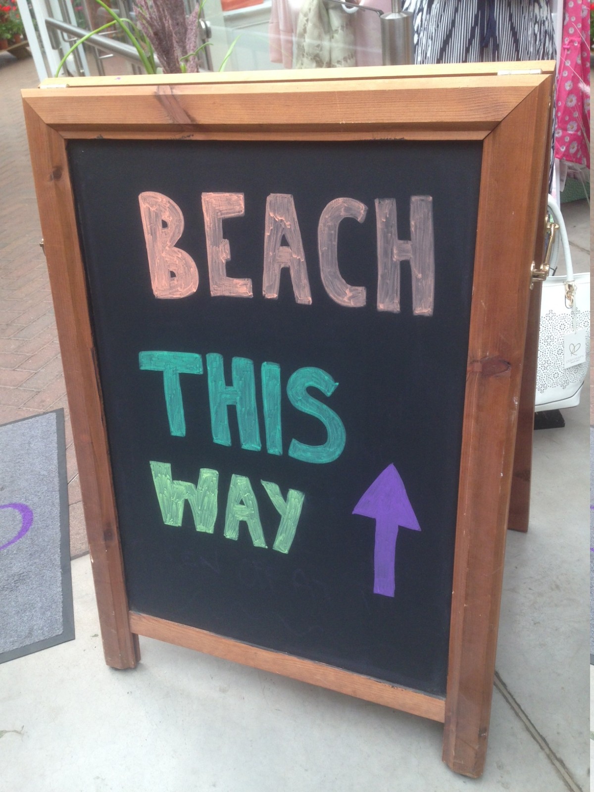 Glendoick Beach sign