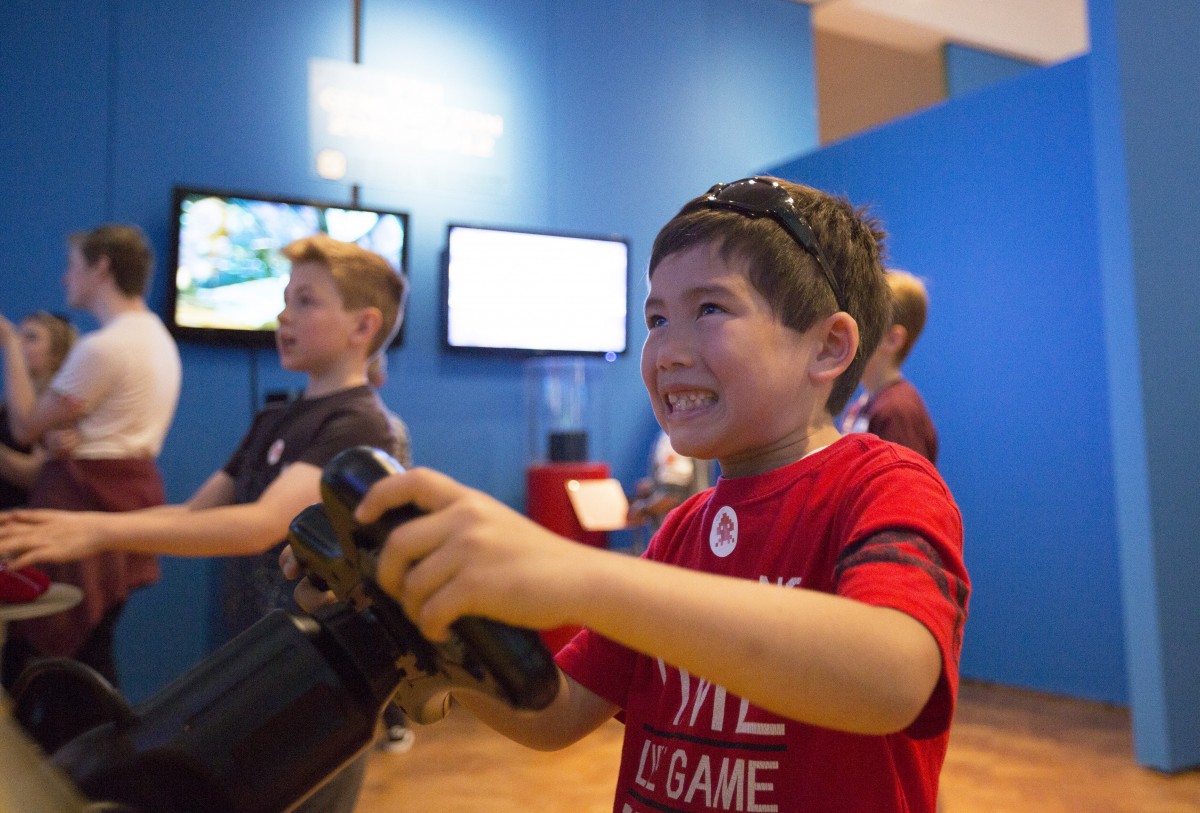 Discover new developments in gaming, with a chance to battle your friends in a digitally-enhanced playground game using motion controllers. Who will be champion?