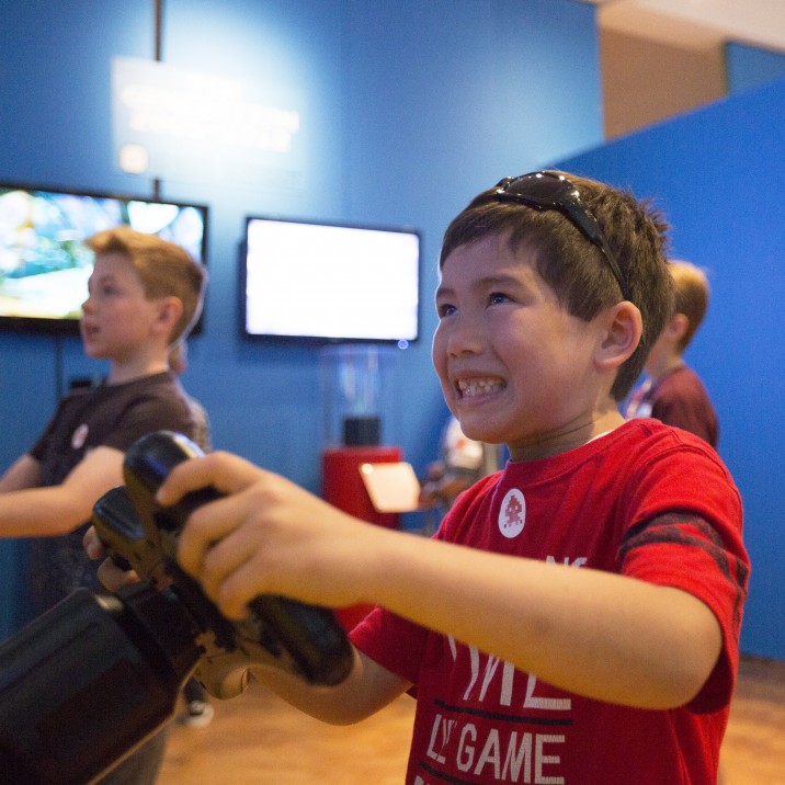 Discover new developments in gaming, with a chance to battle your friends in a digitally-enhanced playground game using motion controllers. Who will be champion?
