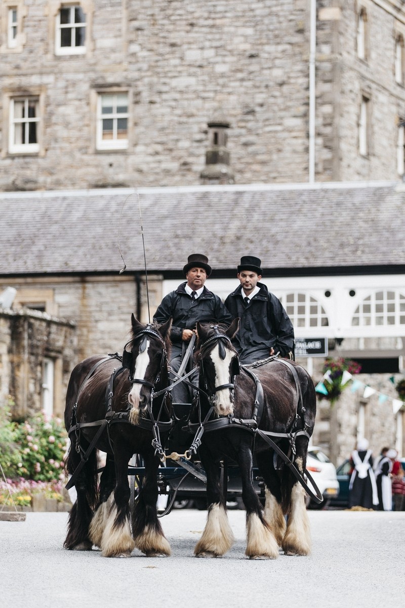 The old horse and cart really helped transport you back in time and imagine what the Atholl palace hotel looked like in the past.