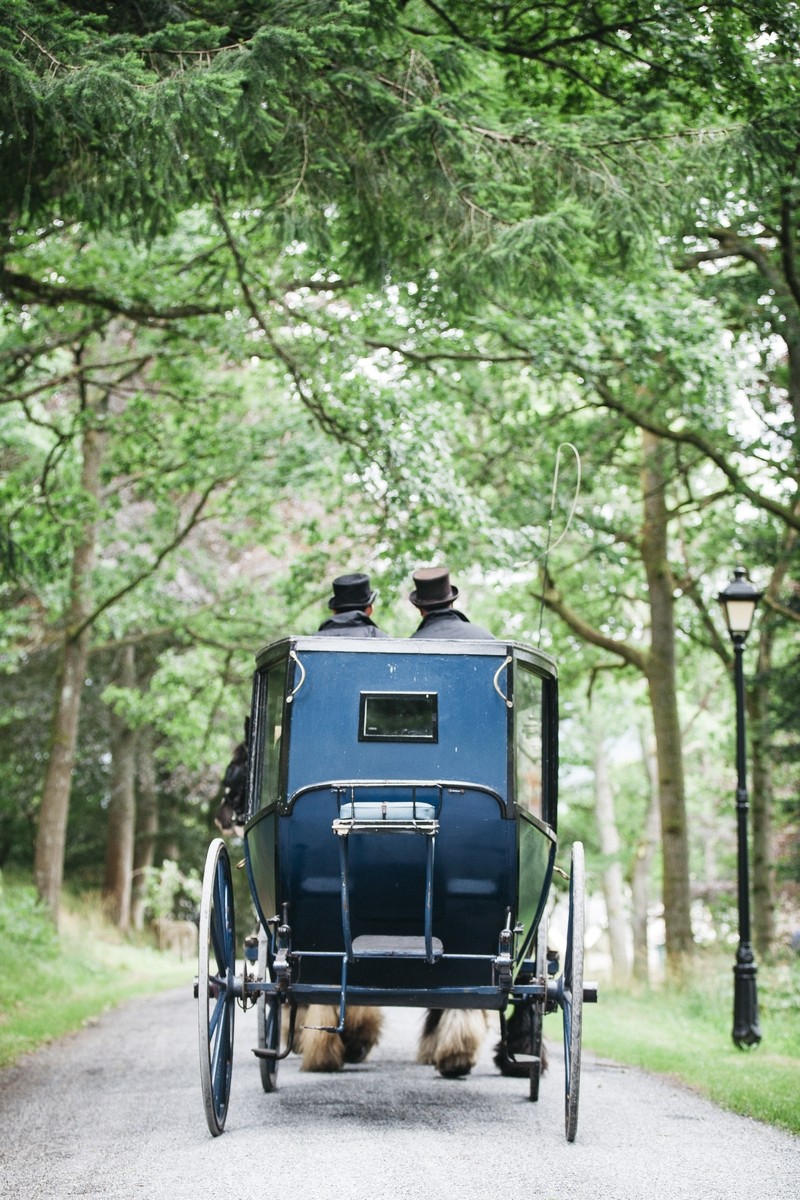 The horse and cart looked great at the Crafting the Past: Minecraft at the Musuem event at the Atholl Palace event.  This picture looks like something straight off the set at Downton Abbey.