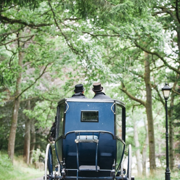 The horse and cart looked great at the Crafting the Past: Minecraft at the Musuem event at the Atholl Palace event.  This picture looks like something straight off the set at Downton Abbey.