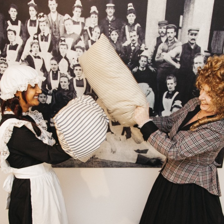 The staff got in the spirit of the event and had a great time dressed up and playing the part of a victorian.