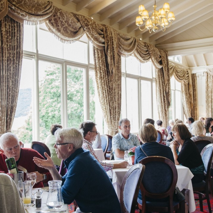 The cafe at the Atholl Palace was packed with Afternoon tea lovers!