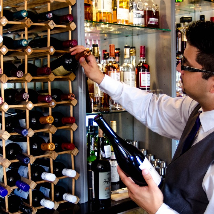 Lukas chooses the wine for the tasting menu.  You can get a choice of the house selection or the exclusive selection.