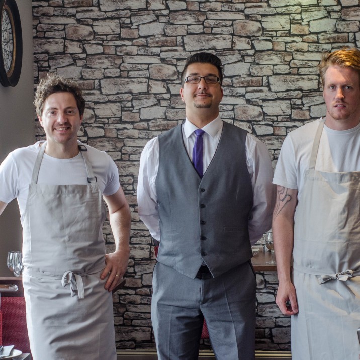The three amigos reading and raring to go for tonights service. Greeme, Lee and Lukas are the people behind the delicious food and great service at 63 Tay Street!