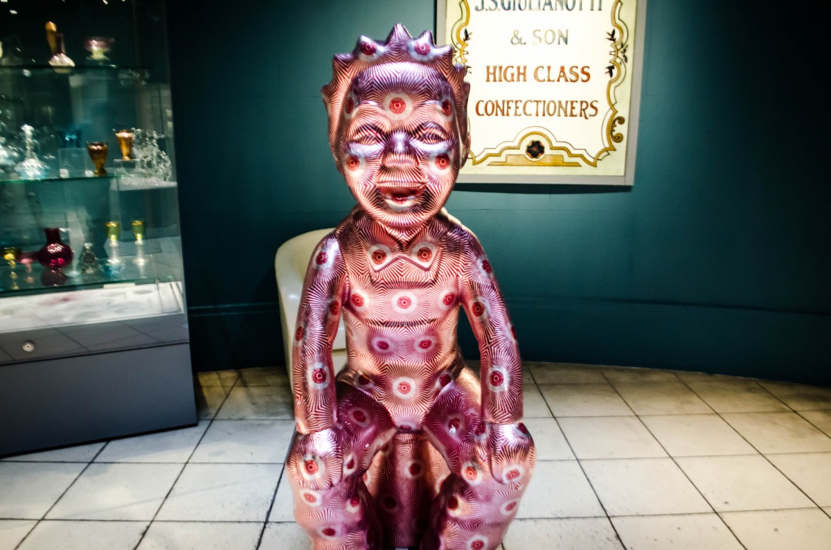 This Tunnocks Tea Cake Oor Wullie is exhibited in Perth Museum and Art Gallery as part of the Scottish wide Oor Wullie Bucket Trail.