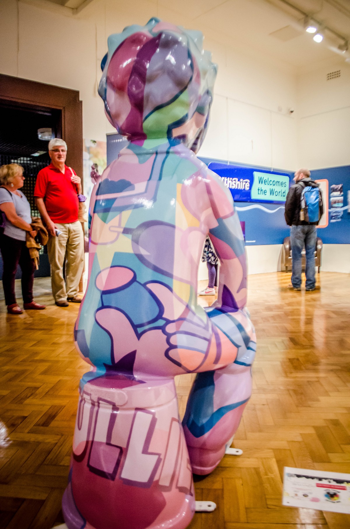 Wheres Wullie by Stuart McAlpine Miller is being shown in Perth Museum and Art Gallery as part of the Oor Wullie Bucket Trail.